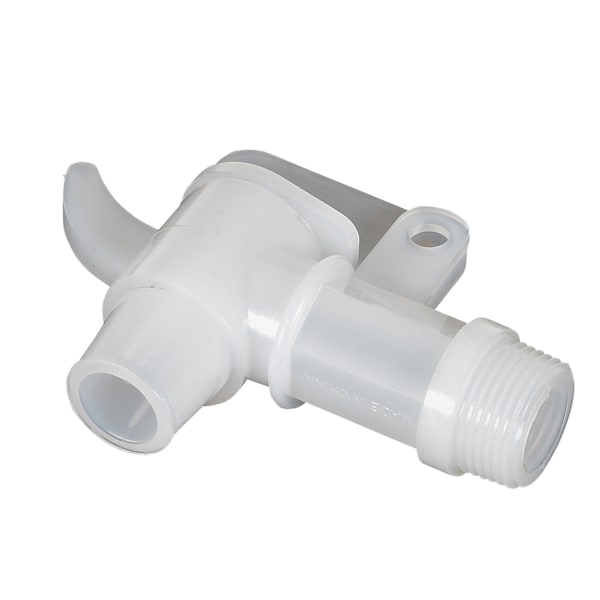 Vestil Poly Drum Faucet Non-Adjustable 3/4" Bung White VDFT - main